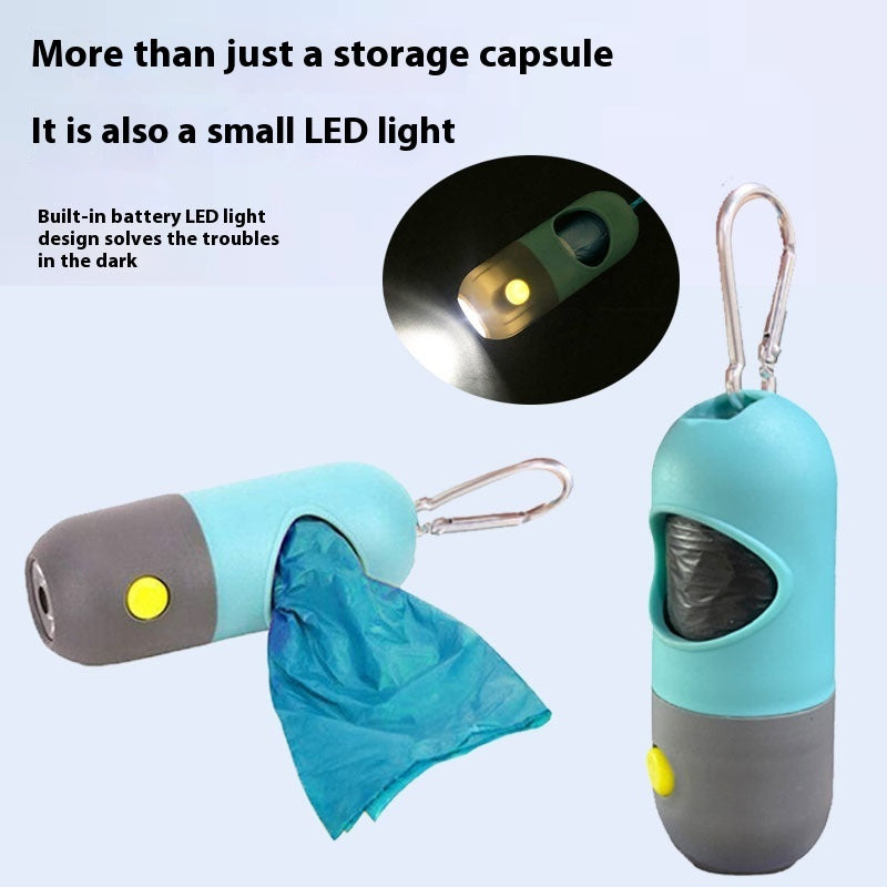 Waste Bag Dispenser With LED Light