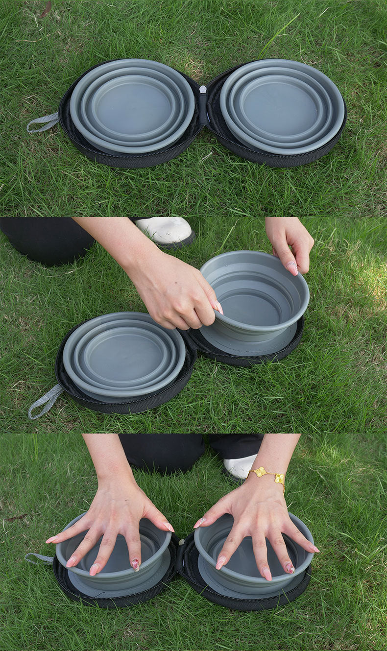 Foldable Food Bowls set Outdoor/Indoor