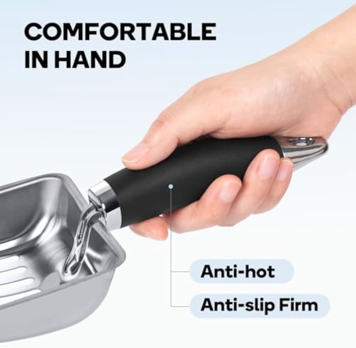 Stainless Steel Litter Scoop Scooper Heavy Duty