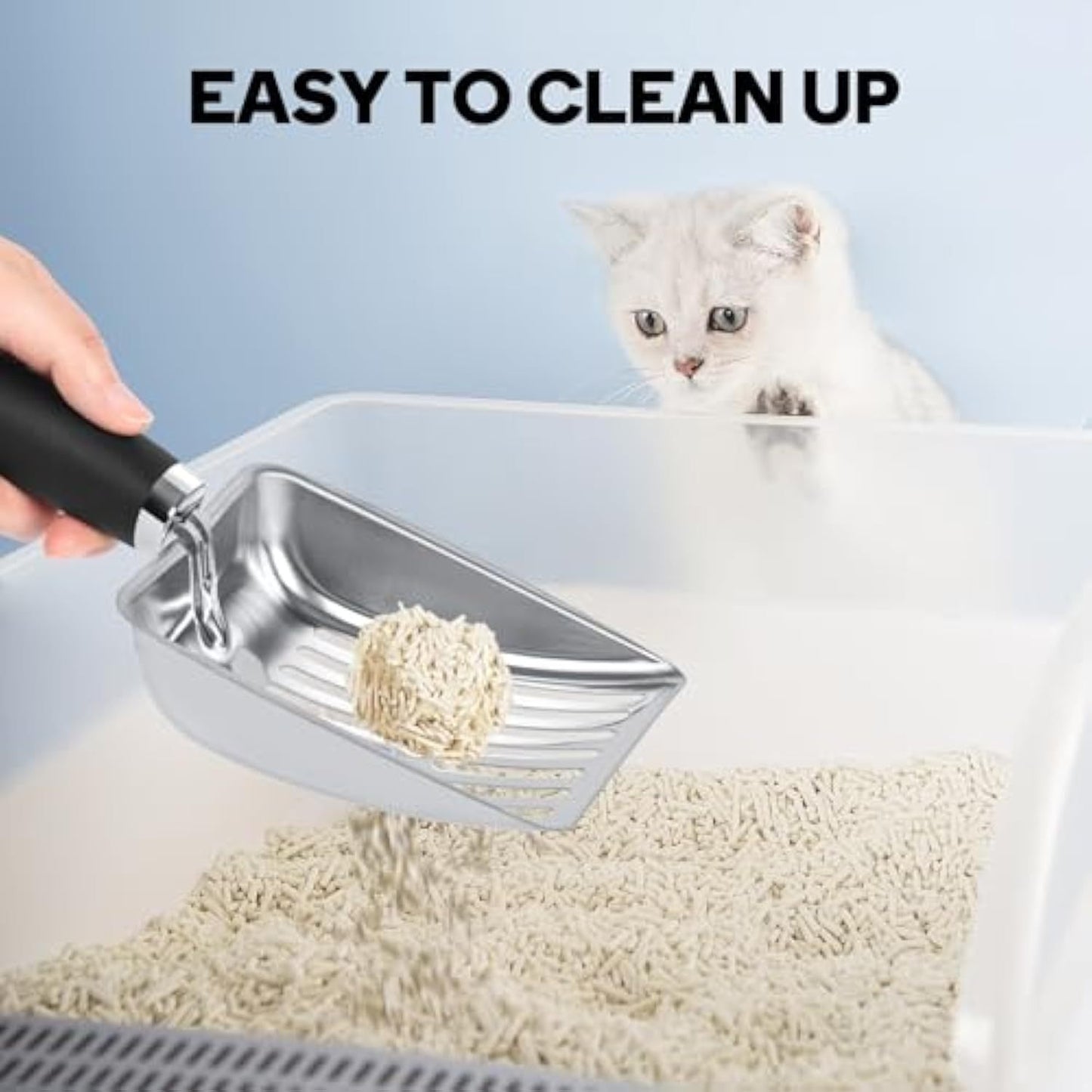 Stainless Steel Litter Scoop Scooper Heavy Duty